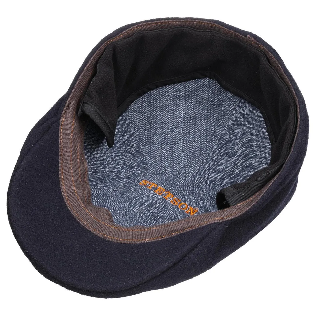 Texas Wool Earflap Flat Cap by Stetson