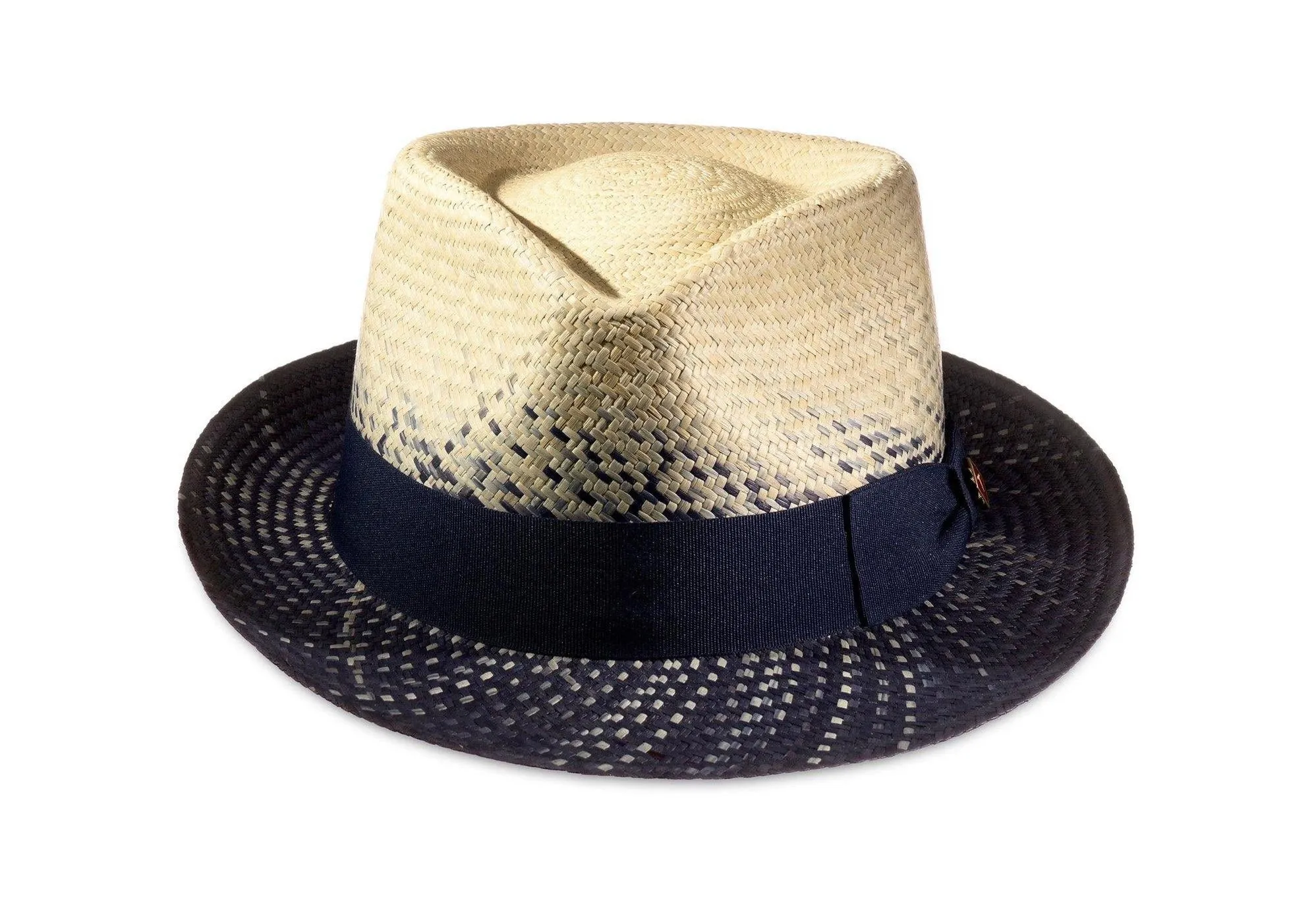 Truffaux - Fedora - Panama - Indigo, Blues and Ivory - Medium/large