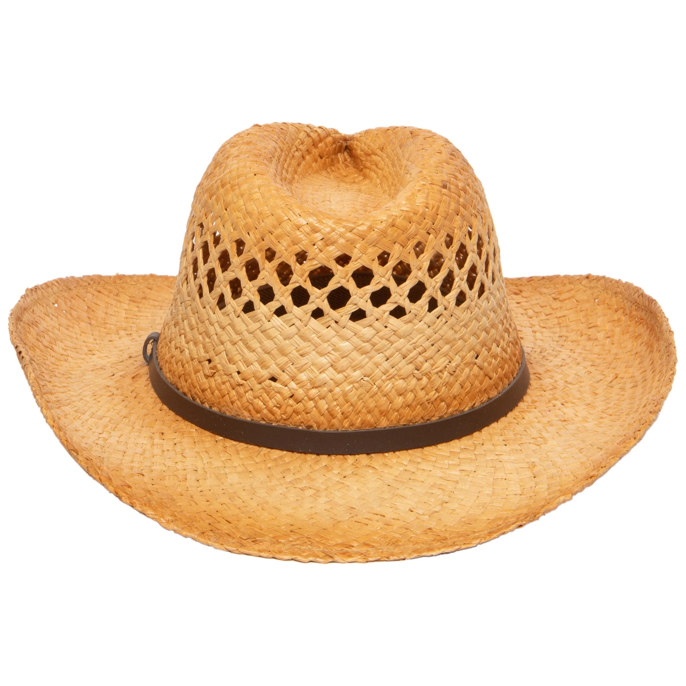 Women's Cowboy Hat with Leather Trim