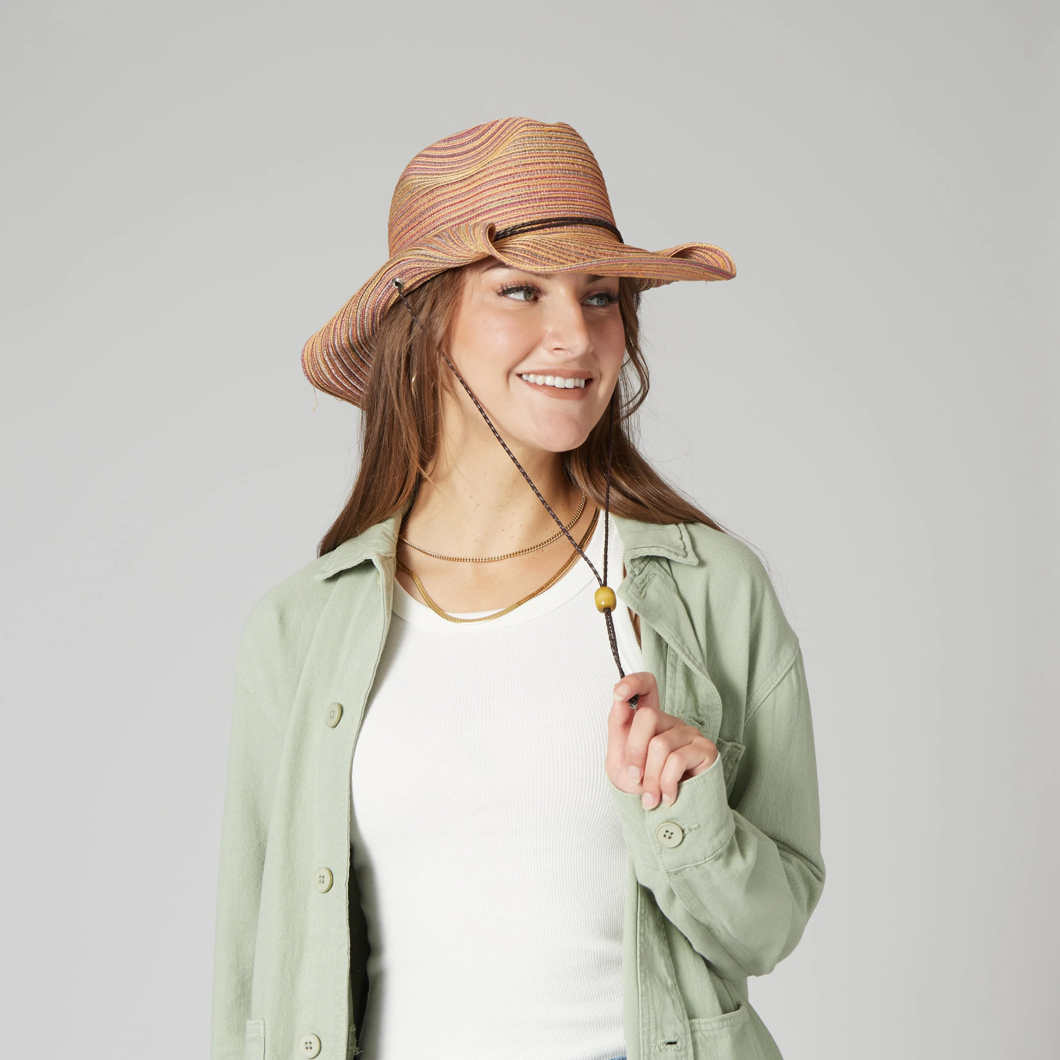 Women's Mixed Braid Cowboy Hat