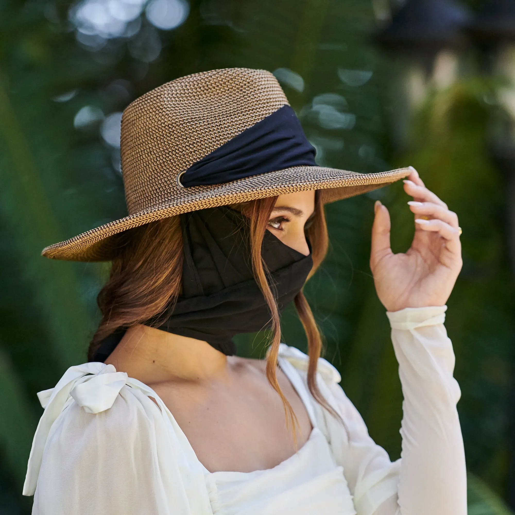 Women's Ultrabraid Fedora With Facial Scarf Wrap